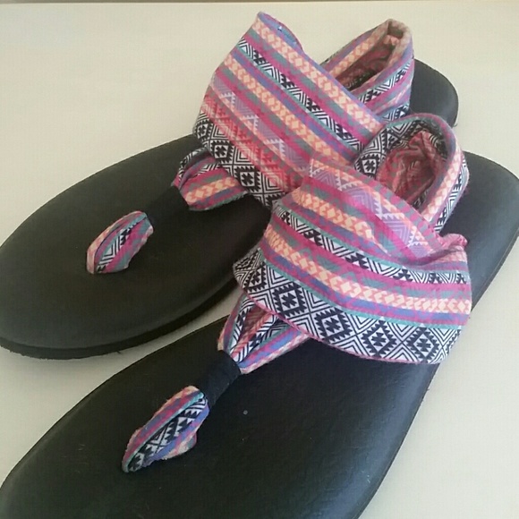 Sanuk Yoga Sandals Size 9 - Picture 2 of 5